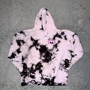 Hypland Hunter x Hunter Pink and Black Tie-Dye Hoodie 2XL